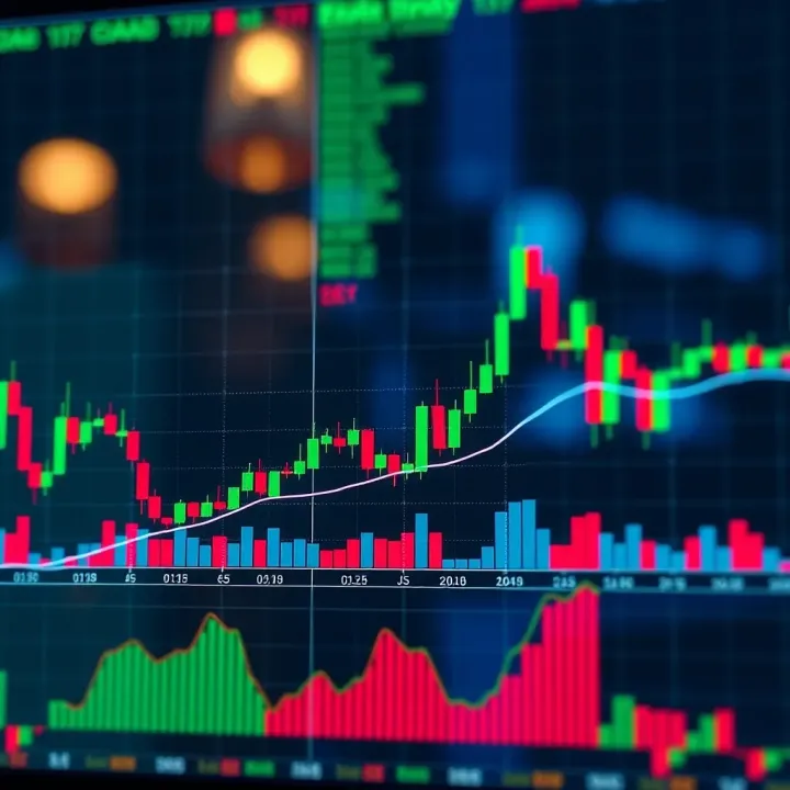 EUR/USD Currency Pair Trends and Technical Analysis Graph showing fluctuations of EUR/USD currency pair with technical indicators and trend lines
