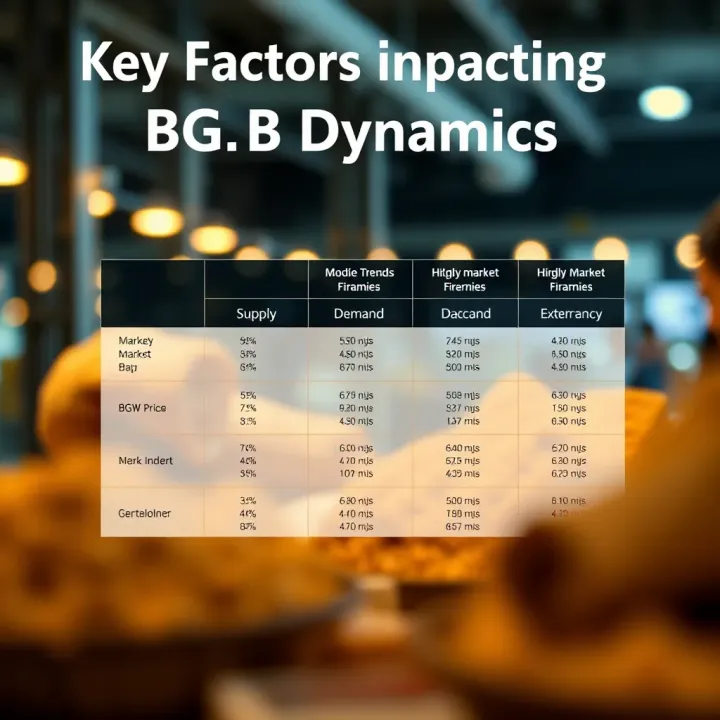 Key Factors Impacting BGB Price Dynamics Chart comparing factors influencing BGB price including supply, demand, and external market conditions
