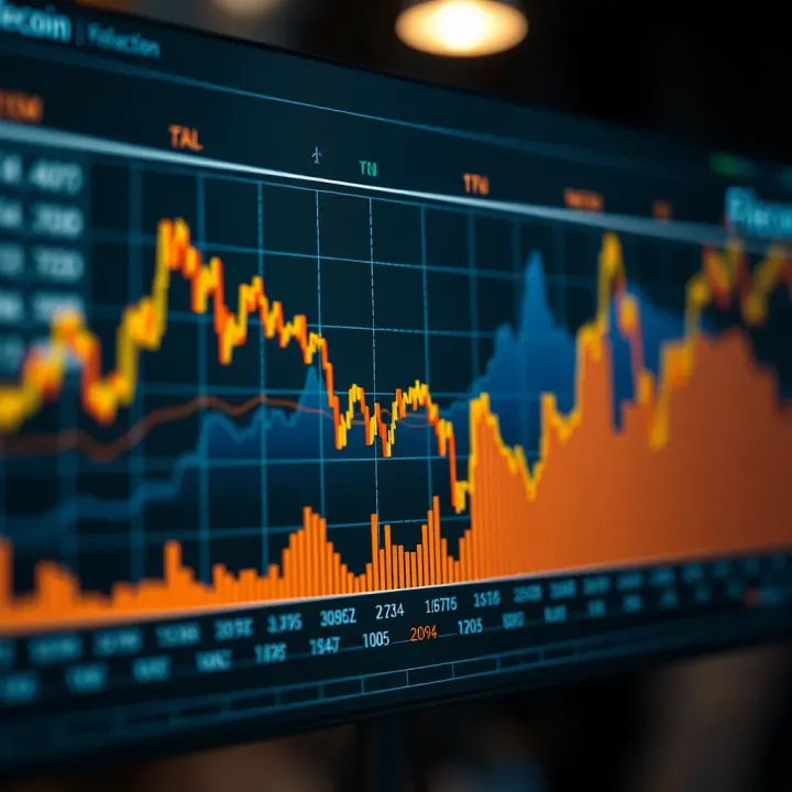 Graph showing Filecoin price fluctuations and market trends over time