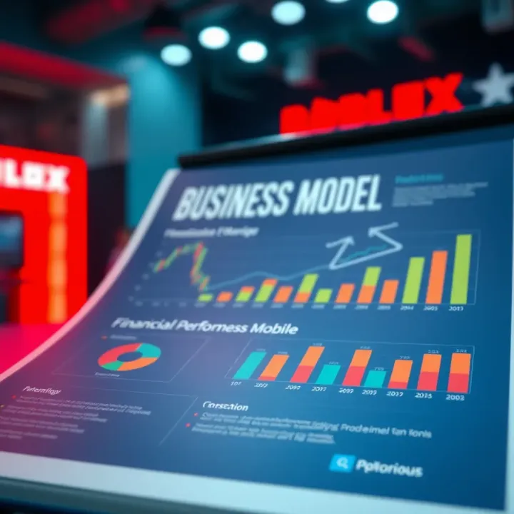 Roblox Business Model and Financial Performance Overview Infographic illustrating Roblox's business model and financial performance for investors