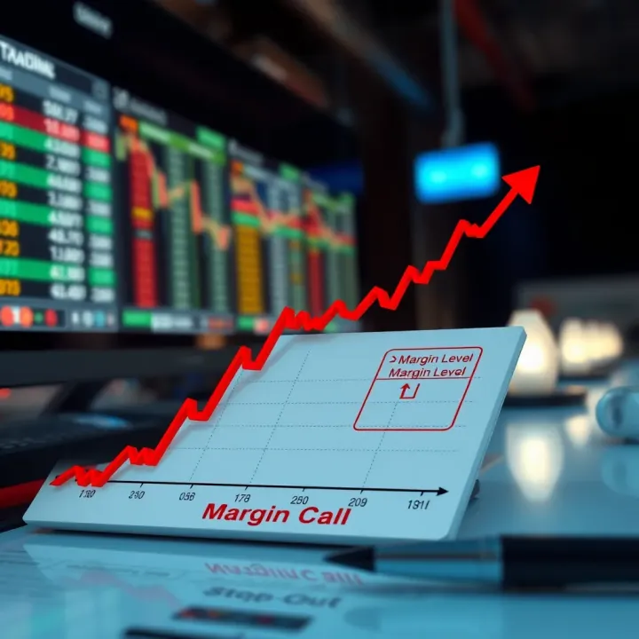Margin Level Impact: Margin Call and Stop-Out in Forex Trading Graph showing the relationship between margin level, margin call, and stop-out levels in forex account management