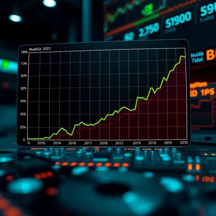 Nvidia Market Capitalisation Growth Trend Graph showing steady increase in Nvidia's market capitalisation over recent years