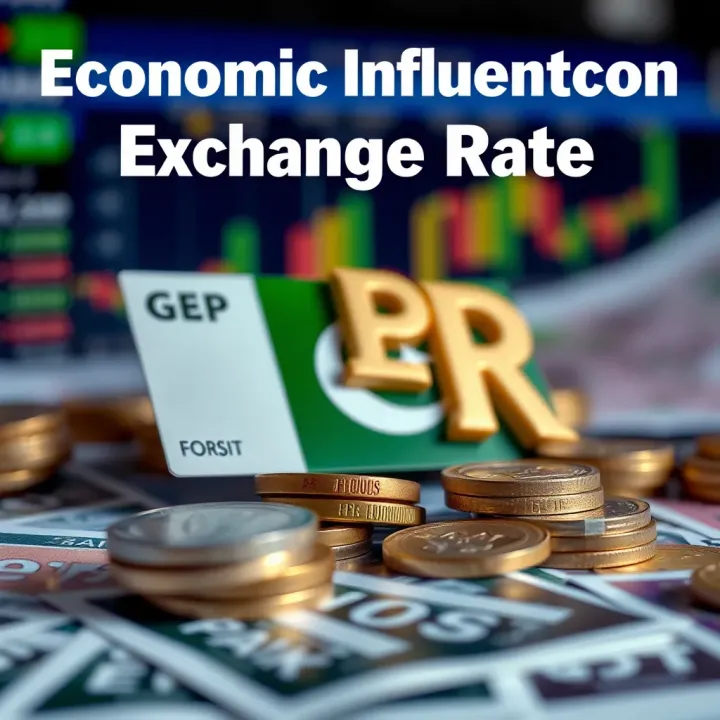 Economic Influences on GBP to PKR Exchange Rate Illustration of economic factors influencing GBP to PKR exchange rate including policy and market dynamics
