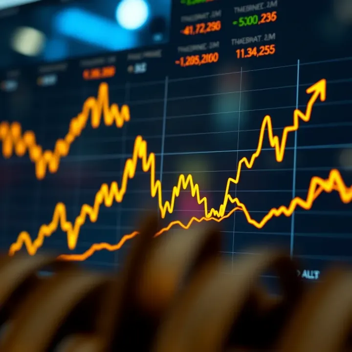 Graph displaying fluctuations and trends in Algo coin market price over time