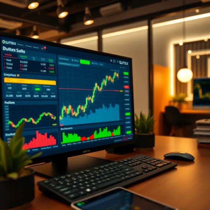 Comprehensive View of Quotex Trading Platform User interface of Quotex trading platform showing various financial charts and asset options