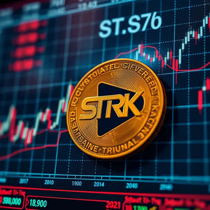 STRK Coin Market Price Trends and Analysis Graph showing upward and downward trends in STRK cryptocurrency market