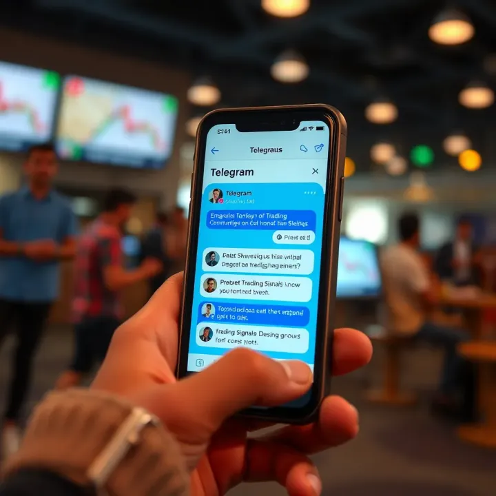 Engaging with Reliable Trading Communities on Telegram Smartphone screen displaying a Telegram group chat focused on trading discussions
