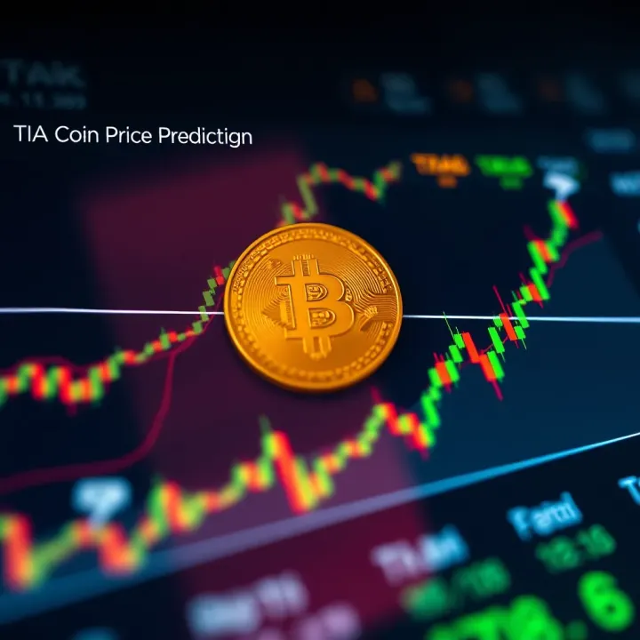 Graph displaying the price trend of TIA Coin over time with market indicators