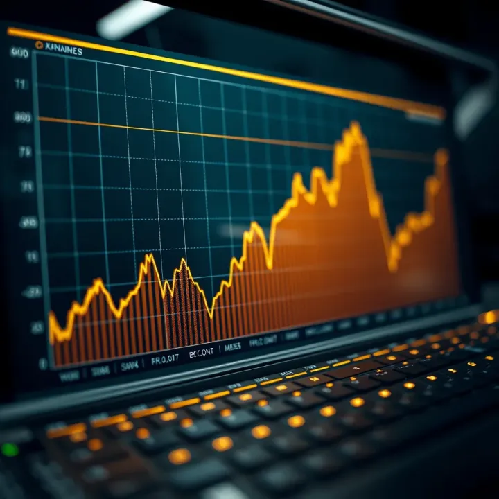 Gold Price Trends with Economic and Geopolitical Influences Graph showing fluctuations in gold prices influenced by economic and geopolitical factors