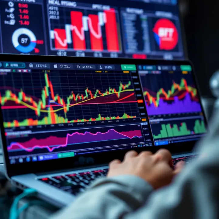 Charting Tools on TradingView for Effective Market Analysis TradingView platform showcasing advanced charting tools and graph analysis