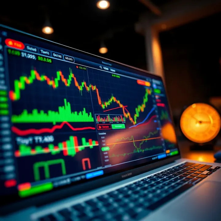 Interactive TradingView Platform with Advanced Financial Charts Interactive TradingView platform showcasing dynamic financial charts and technical indicators for stock analysis