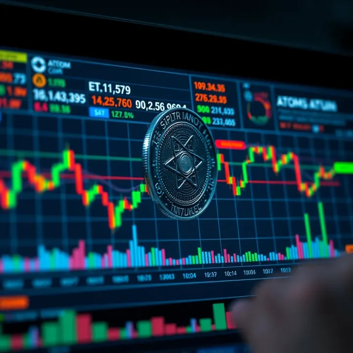 Technical Analysis Indicators for Atom Coin Price Chart featuring key technical indicators such as moving averages and RSI applied to Atom coin price data