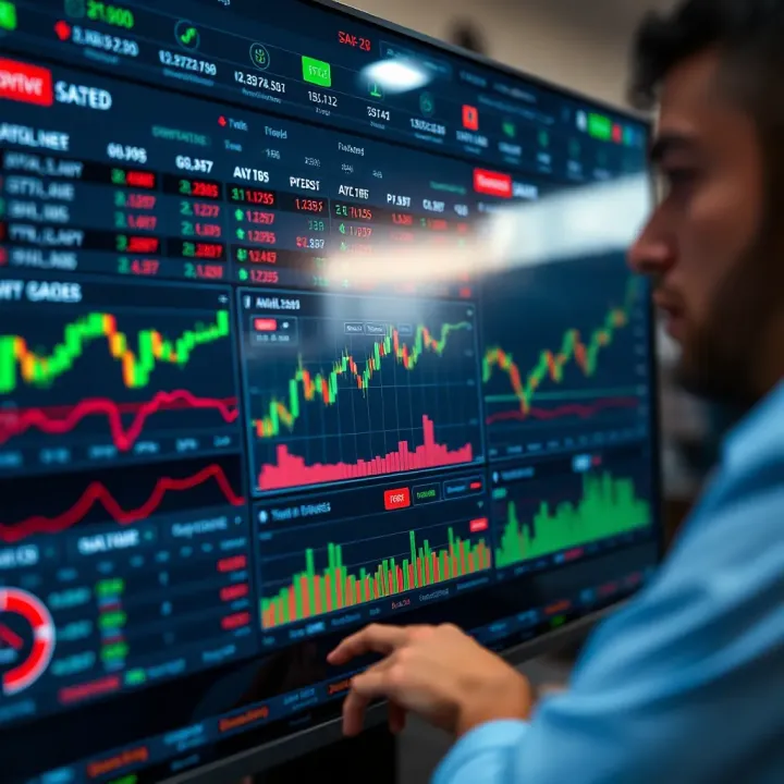 Deriv Broker Trading Platform Interface Overview Dashboard overview of Deriv Broker trading platform showing multiple financial instruments and market data