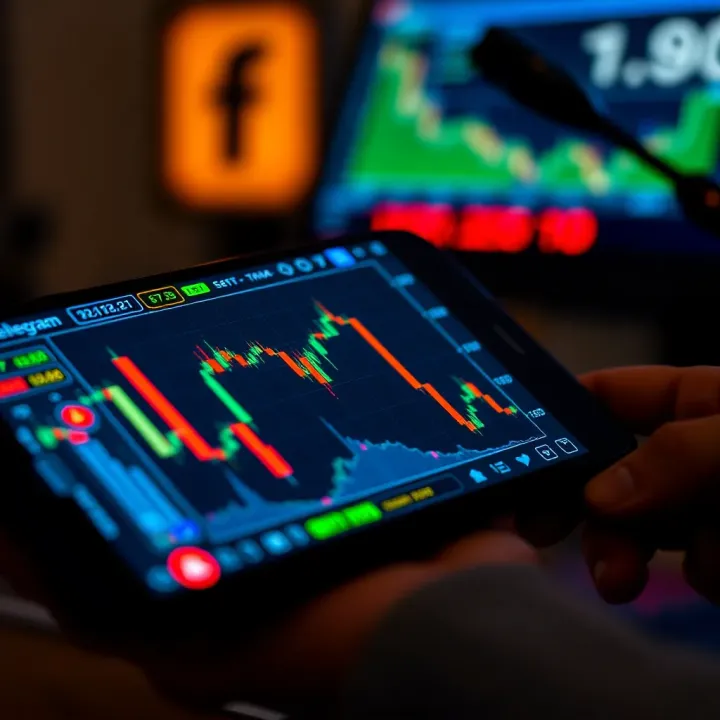 Collection of Forex trading charts and signals displayed on a mobile device within a Telegram chat interface