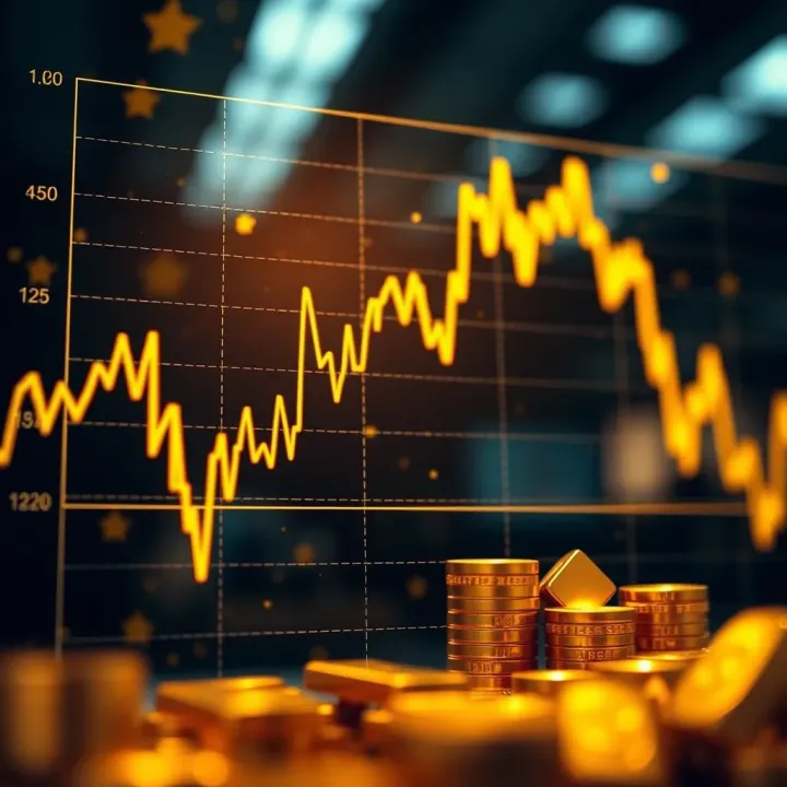 Gold Price Trends and Economic Influences in Pakistan Graph depicting fluctuating gold prices influenced by economic factors in Pakistan