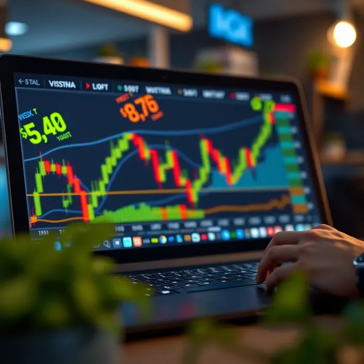 Benefits of Risk-Free Trading Using Demo Accounts Conceptual illustration of risk-free trading with virtual currency in a digital environment