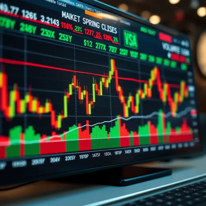 Identifying Core Market Patterns with Volume Spread Analysis Chart highlighting key VSA market patterns including buying and selling climaxes
